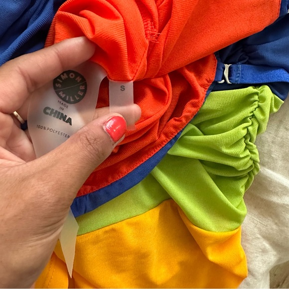 NWOT Simon Miller Mesh Daso Tank Top in Color Block Trio - Picture 11 of 14